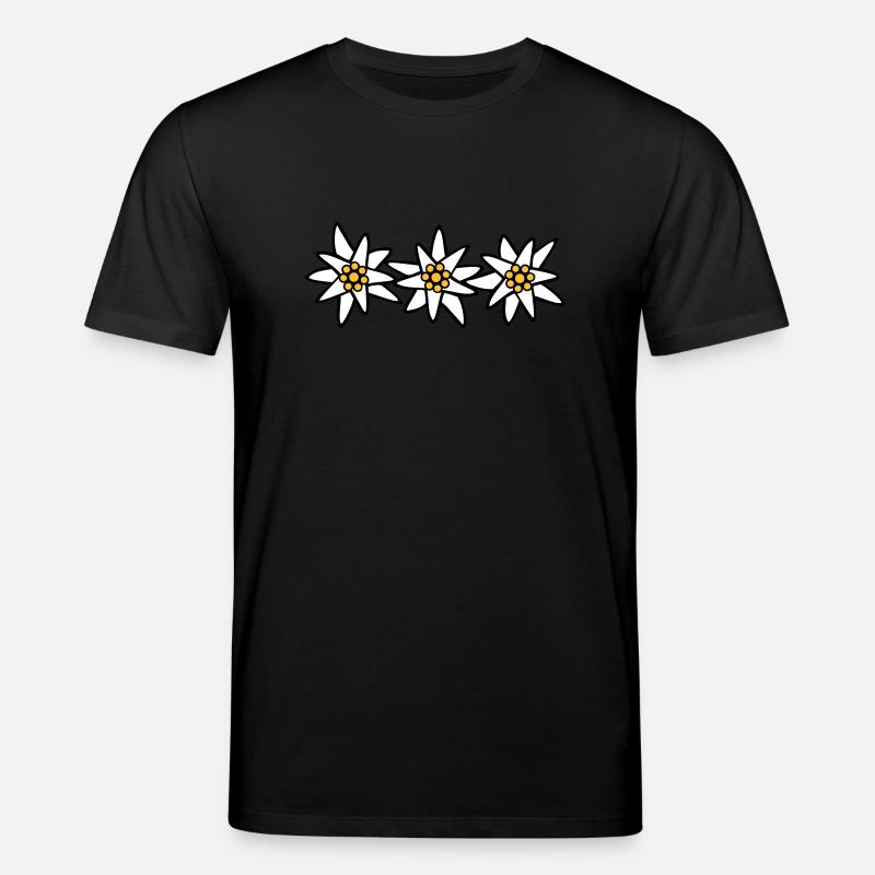 Edelweiss Trio - Stanley/Stella Unisex Bio-T-Shirt CREATOR  - Schwarz