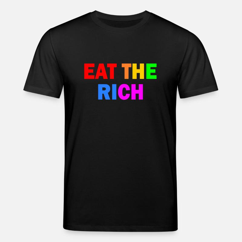 Eat the rich - Stanley/Stella Unisex Bio-T-Shirt CREATOR  - Schwarz