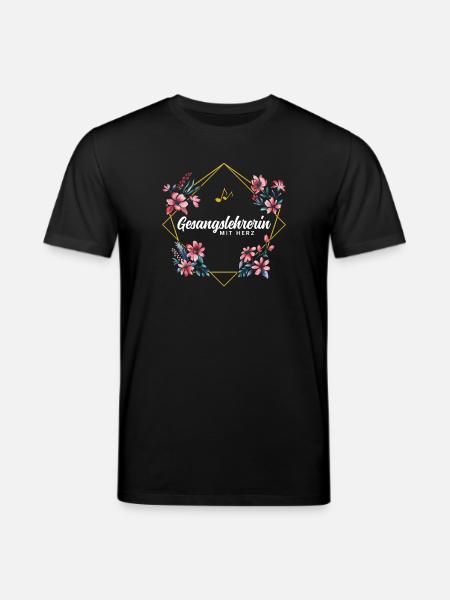 Gesangslehrerin mit Herz - Stanley/Stella Unisex Bio-T-Shirt CREATOR  - Schwarz