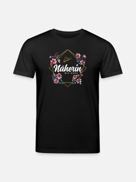 Näherin mit Herz - Stanley/Stella Unisex Bio-T-Shirt CREATOR  - Schwarz