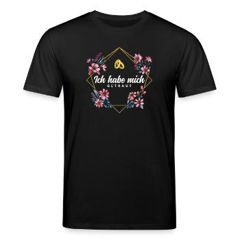 Ich habe mich getraut - Stanley/Stella Unisex Bio-T-Shirt CREATOR  - Schwarz - Vorne - Alina (178cm) & Michal (187cm)