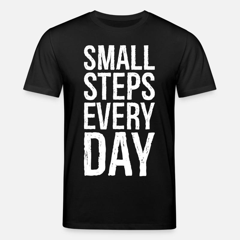 small steps every day - Stanley/Stella CREATOR Unisex Organic T-Shirt - black
