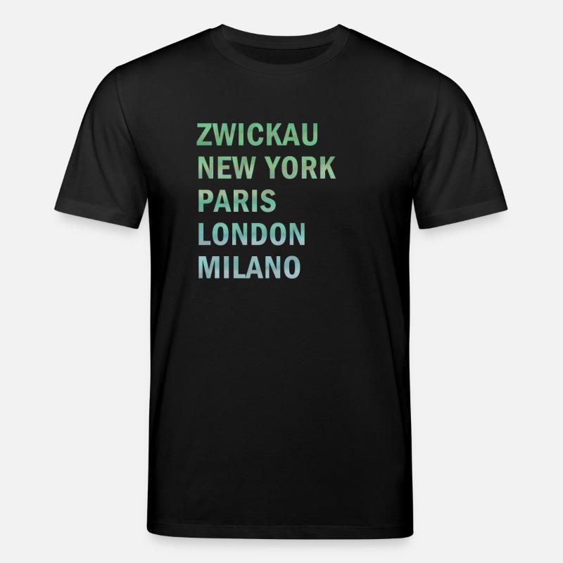 Metropole Zwickau - Stanley/Stella Unisex Bio-T-Shirt CREATOR  - Schwarz
