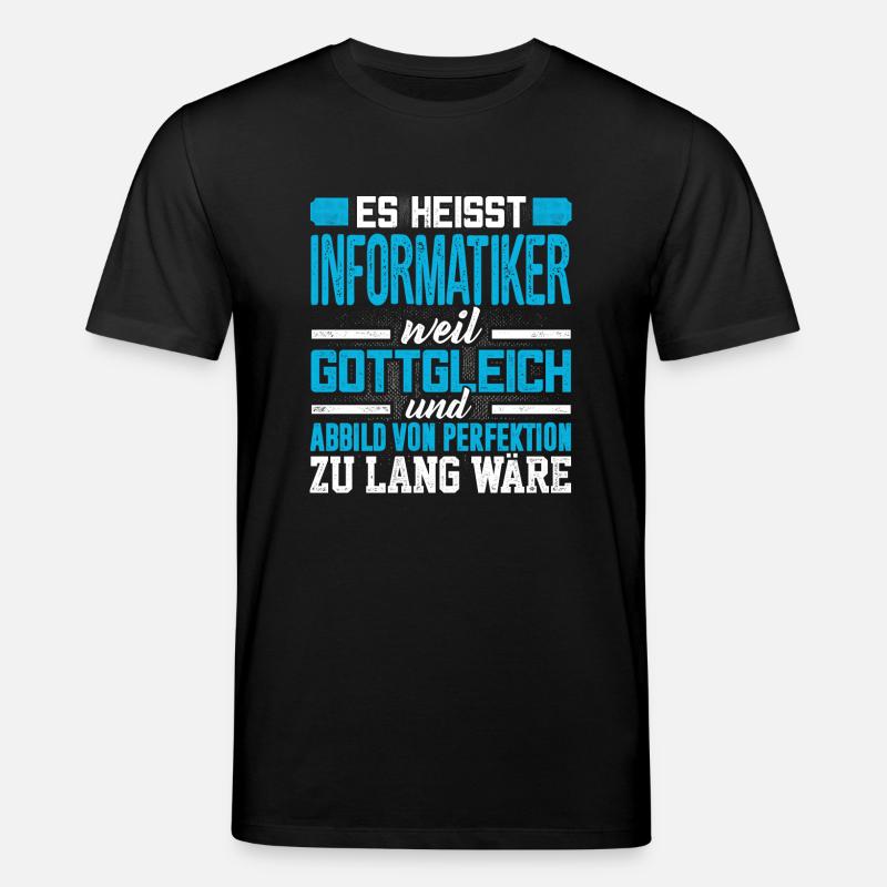 INFORMATIKER - perfekt - Stanley/Stella Unisex Bio-T-Shirt CREATOR  - Schwarz