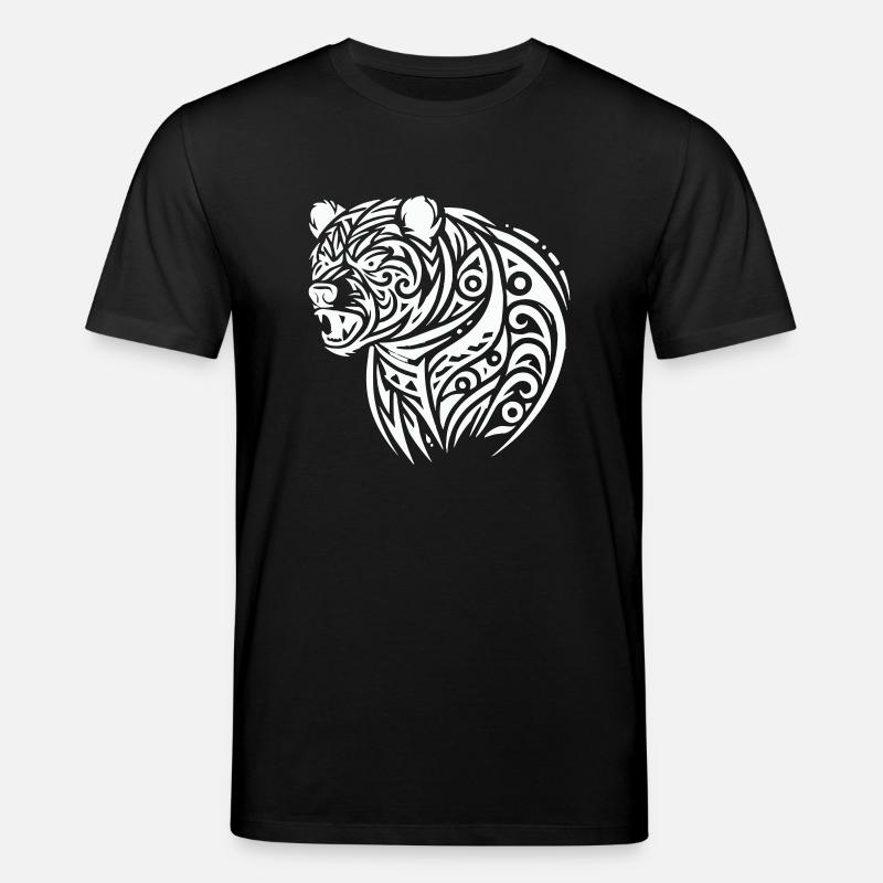 bär grizzly - Stanley/Stella Unisex Bio-T-Shirt CREATOR  - Schwarz
