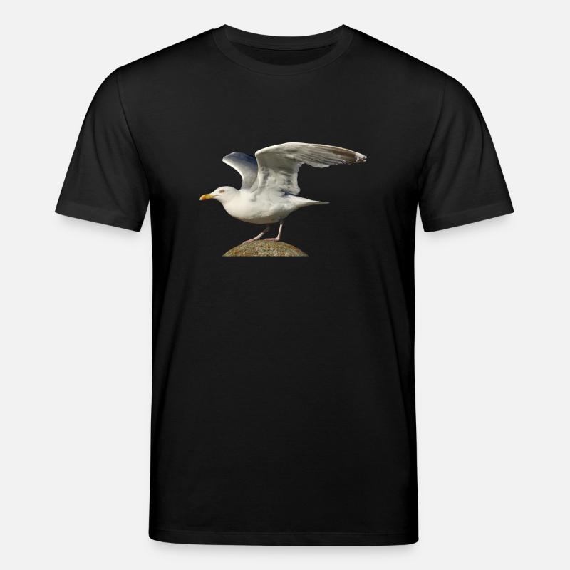 seagull gull moewe2 - Stanley/Stella CREATOR Unisex Organic T-Shirt - black