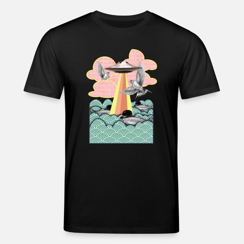Flamingo - Stanley/Stella Unisex Bio-T-Shirt CREATOR  - Schwarz