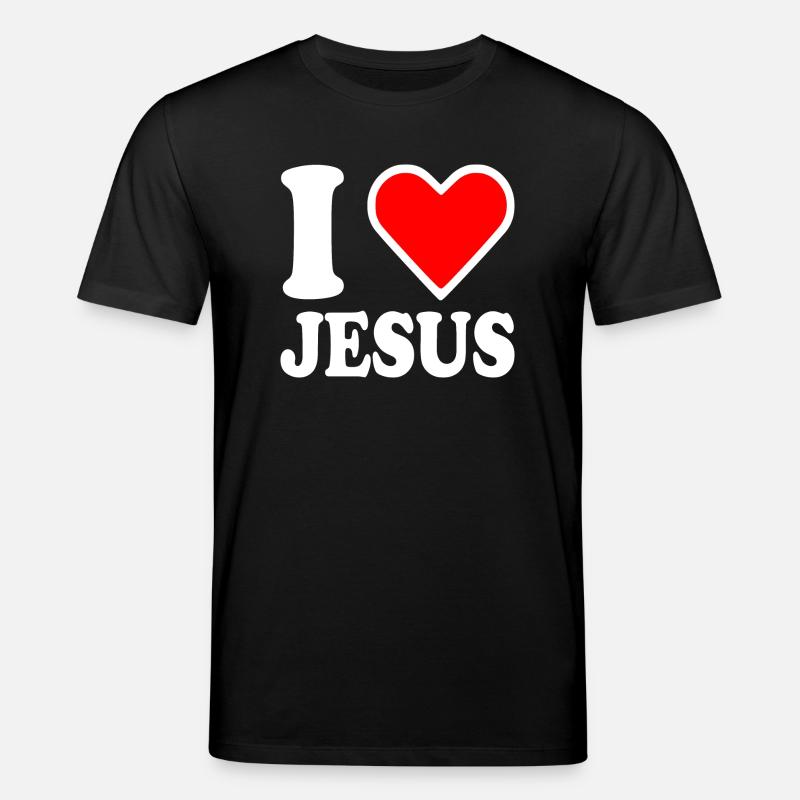 I love jesus - Stanley/Stella Unisex Bio-T-Shirt CREATOR  - Schwarz