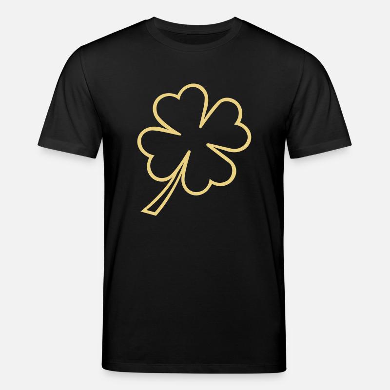 lucky clover st patrick - Stanley/Stella Unisex Bio-T-Shirt CREATOR  - Schwarz
