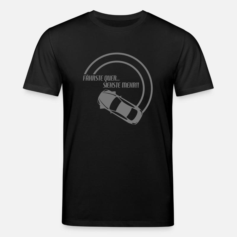 fährste quer... siehste mehr!! 2 - Stanley/Stella Unisex Bio-T-Shirt CREATOR  - Schwarz