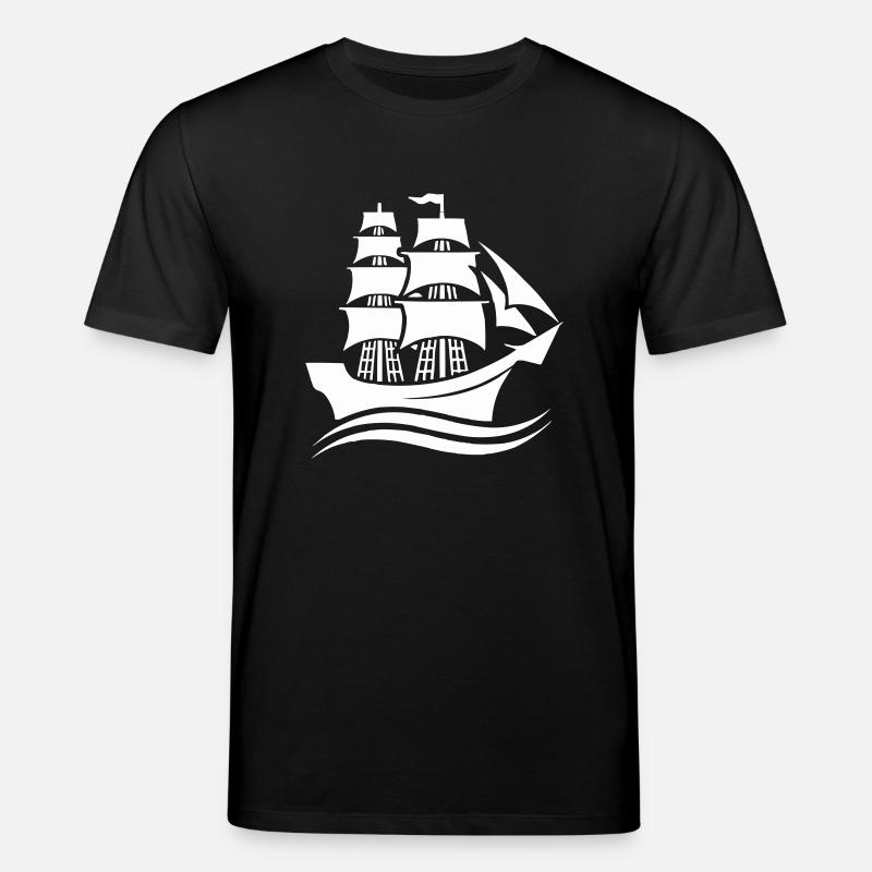 schiff 1 - Stanley/Stella Unisex Bio-T-Shirt CREATOR  - Schwarz