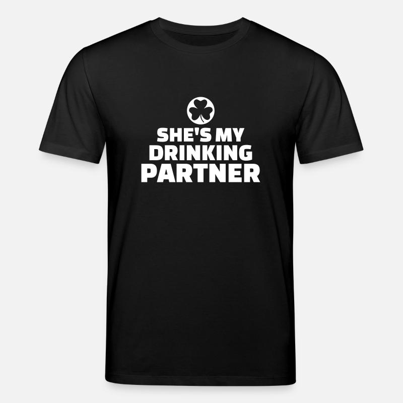 Drinking partner - Stanley/Stella Unisex Bio-T-Shirt CREATOR  - Schwarz