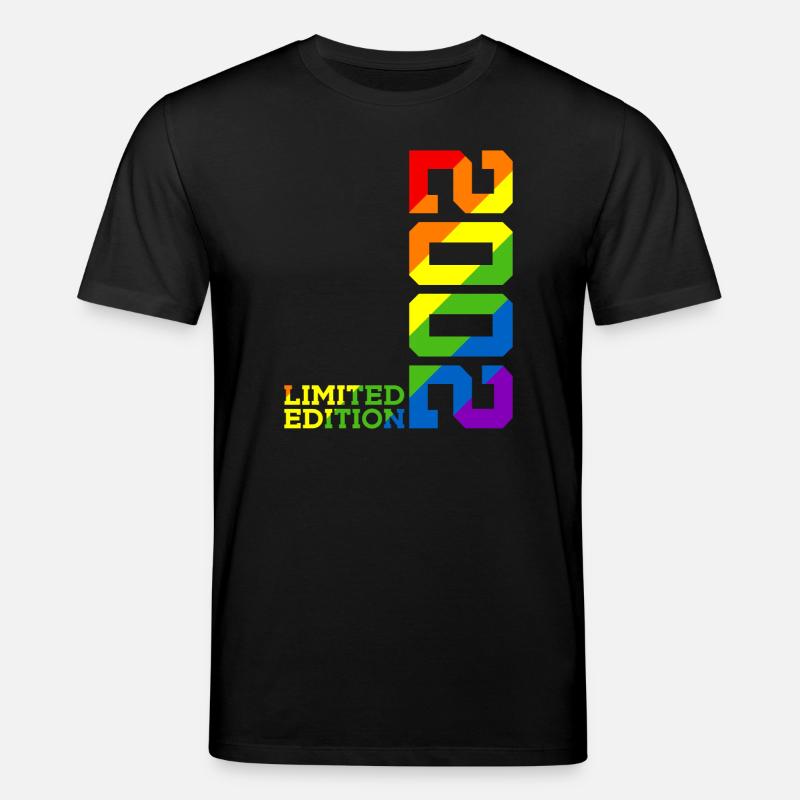 LGBTQ 2002 RAINBOW QUEER 23E ANNIVERSAIRE PRIDE - T-shirt bio CREATOR Stanley/Stella Unisexe - noir