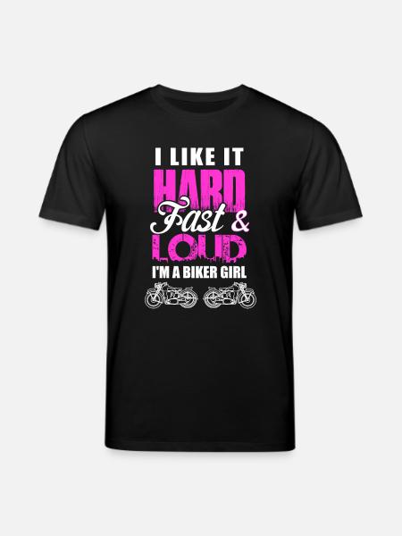 biker girl - Stanley/Stella Unisex Bio-T-Shirt CREATOR  - Schwarz