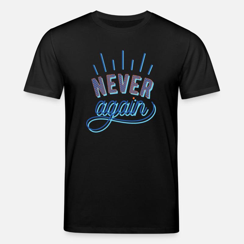 NEVER again - Stanley/Stella Unisex Bio-T-Shirt CREATOR  - Schwarz