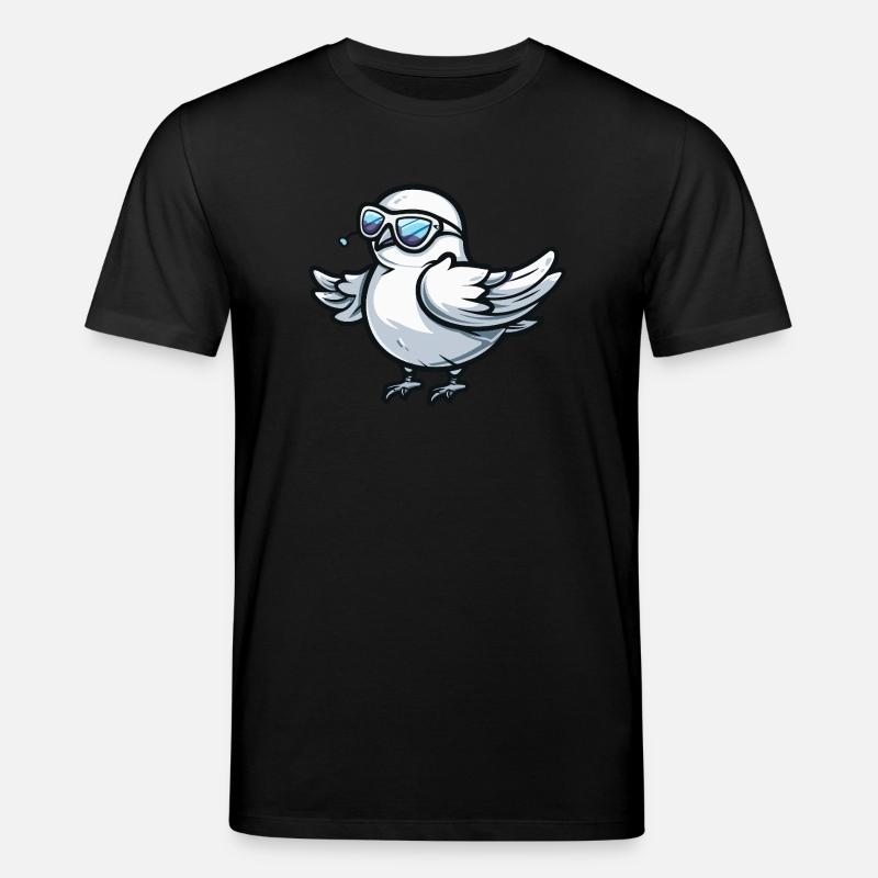 Taube Vogel Cool Tier - Stanley/Stella Unisex Bio-T-Shirt CREATOR  - Schwarz