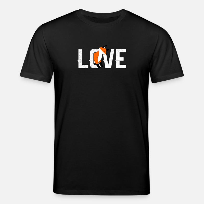 Fuchs Love Fox - Stanley/Stella CREATOR Unisex Organic T-Shirt - black