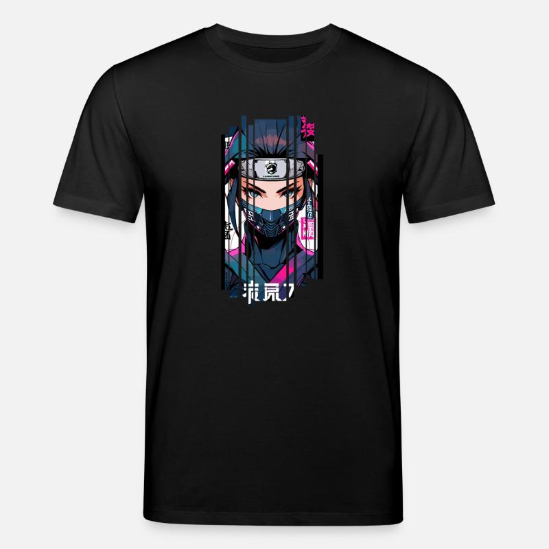 Cyborg ninja kanji - T-shirt bio CREATOR Stanley/Stella Unisexe - noir