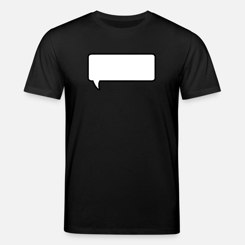 sprechblase mit deinem text - T-shirt bio CREATOR Stanley/Stella Unisexe - noir
