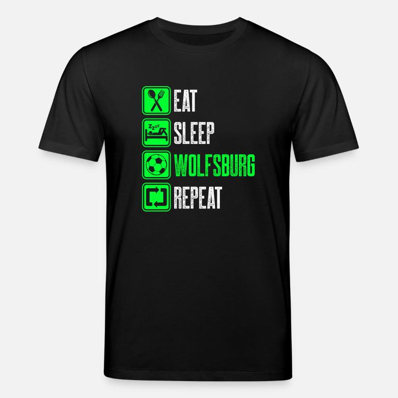 Repeat Wolfsburg - Stanley/Stella Unisex Bio-T-Shirt CREATOR  - Schwarz