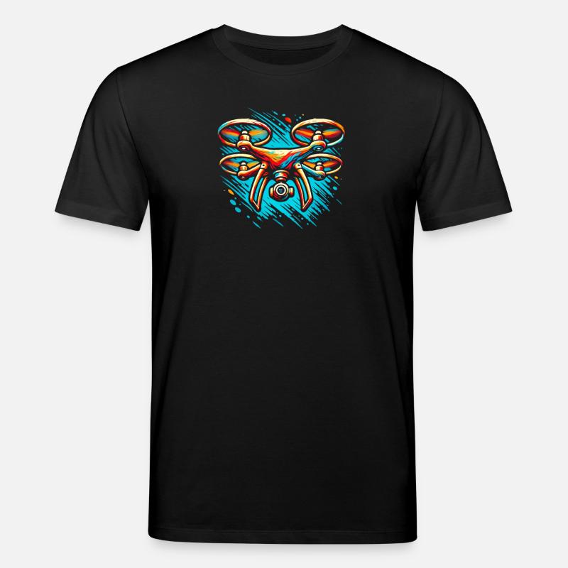 Drohne - Stanley/Stella Unisex Bio-T-Shirt CREATOR  - Schwarz