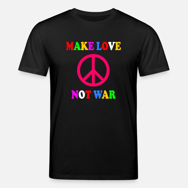 Make love not war - Stanley/Stella Unisex Bio-T-Shirt CREATOR  - Schwarz
