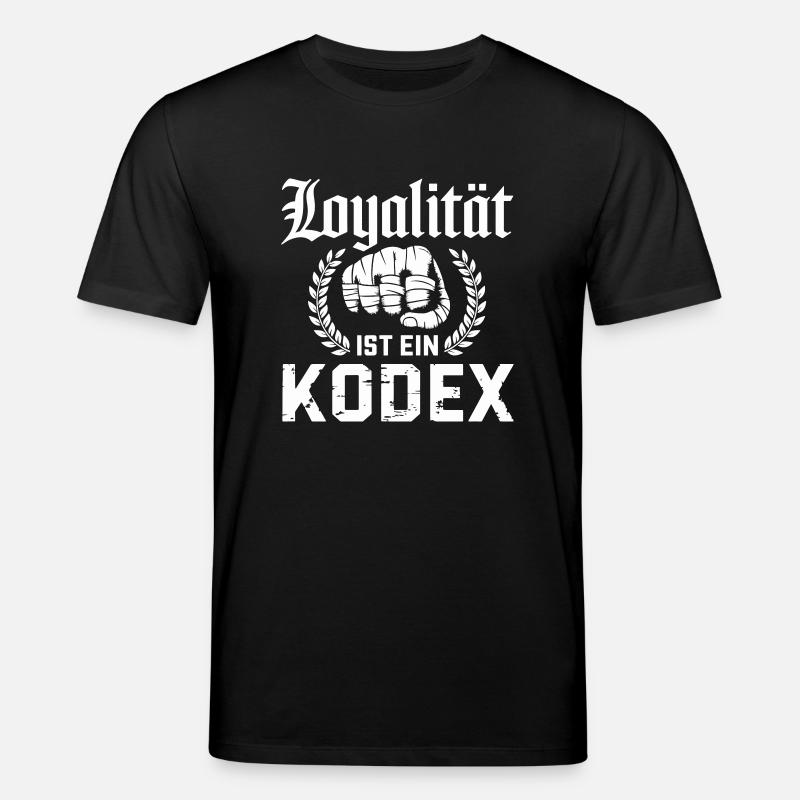 Loyalität ist ein Kodex - Stanley/Stella CREATOR Unisex Organic T-Shirt - black