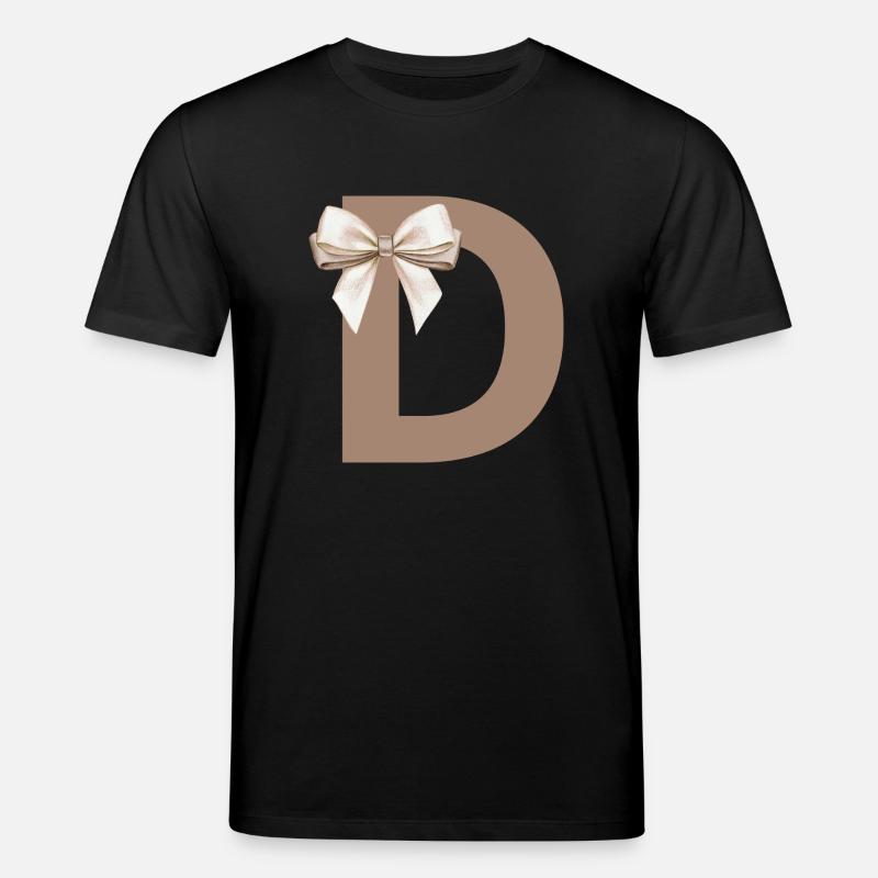 Buchstabe D Knoten - Stanley/Stella Unisex Bio-T-Shirt CREATOR  - Schwarz