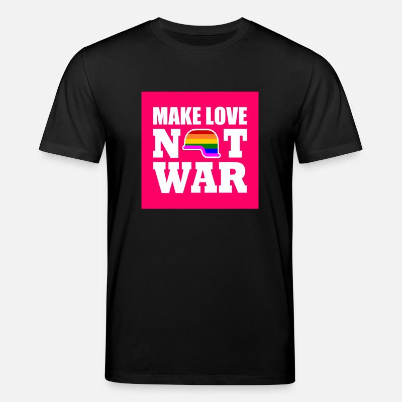 Make love not war - T-shirt bio CREATOR Stanley/Stella Unisexe - noir