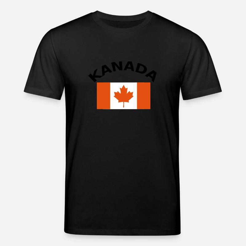 Kanada, Canada, Fahne, Flagge - Stanley/Stella Unisex Bio-T-Shirt CREATOR - Schwarz