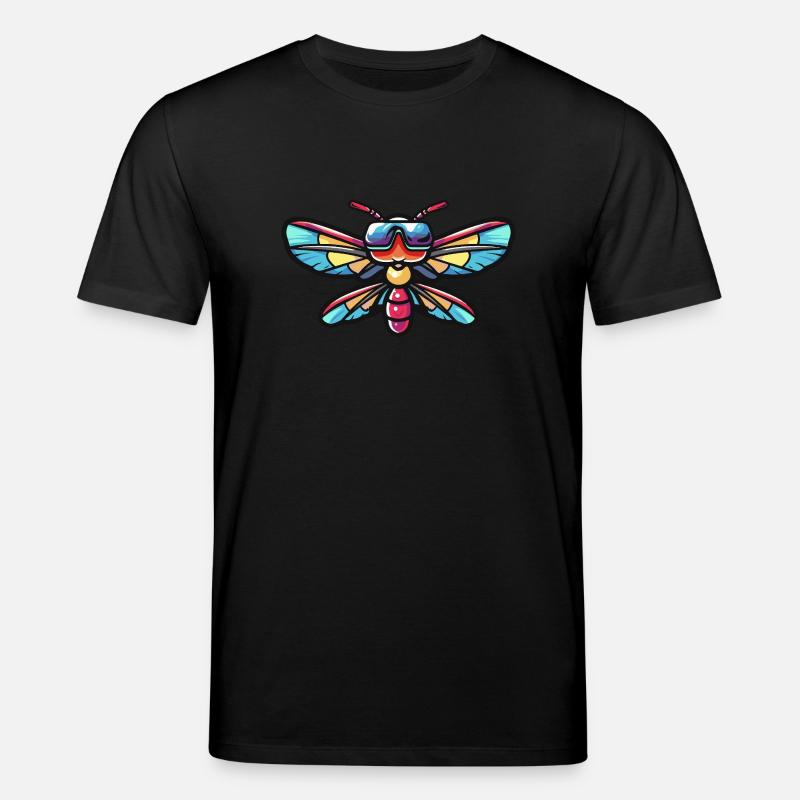 Libelle Cool Tier - Stanley/Stella Unisex Bio-T-Shirt CREATOR  - Schwarz