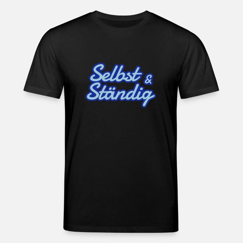 Selbstständig - selbst und ständig - Stanley/Stella Unisex Bio-T-Shirt CREATOR  - Schwarz