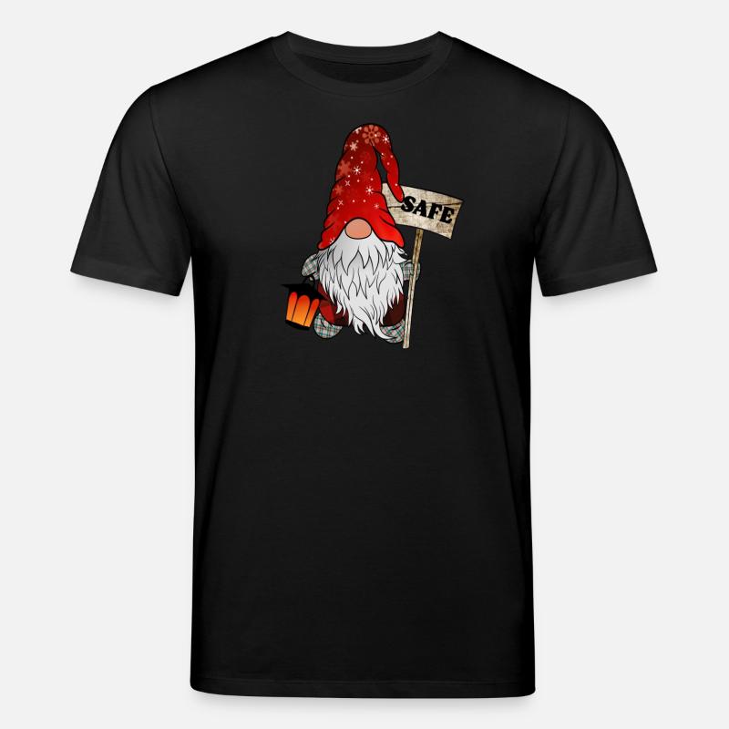Safe Wichtel – Weihnachtsgnom - Stanley/Stella Unisex Bio-T-Shirt CREATOR  - Schwarz