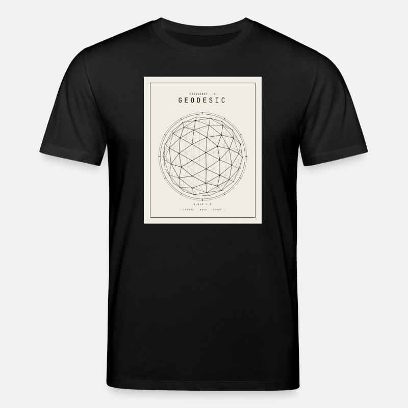 Geodesian Sphere Geometry Pattern - Stanley/Stella CREATOR Unisex Organic T-Shirt - black