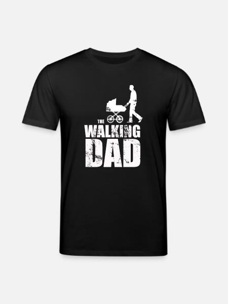 The walking dad - Stanley/Stella CREATOR Unisex Organic T-Shirt - black
