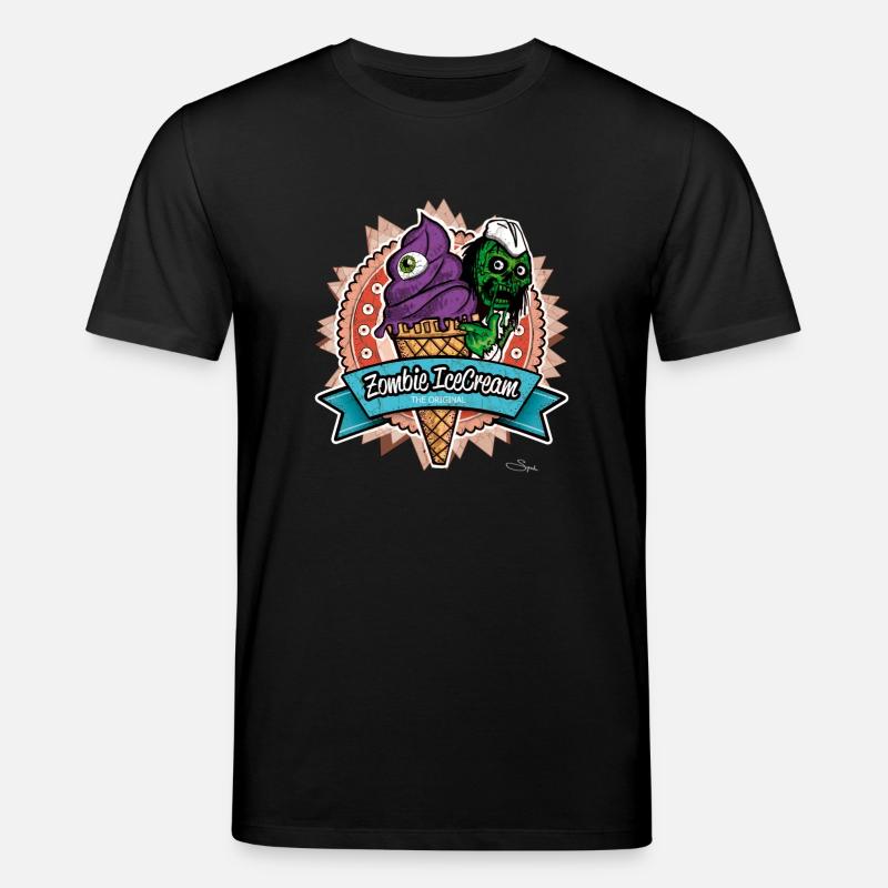 zombie ice cream - Stanley/Stella Unisex Bio-T-Shirt CREATOR  - Schwarz