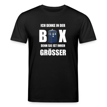 Sie ist innen grösser - Stanley/Stella Unisex Bio-T-Shirt CREATOR  - Schwarz - Vorne - Alina (178cm) & Michal (187cm)