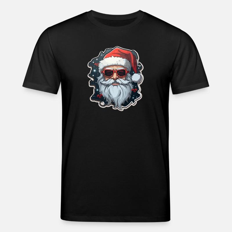 Weihnachtsmann - Illustration - Stanley/Stella Unisex Bio-T-Shirt CREATOR - Schwarz