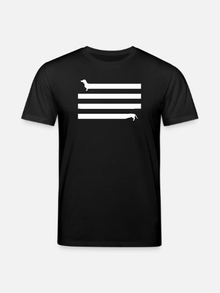 Funny Dachshund Motif Dachshund Sausage Dog - Stanley/Stella CREATOR Unisex Organic T-Shirt - black