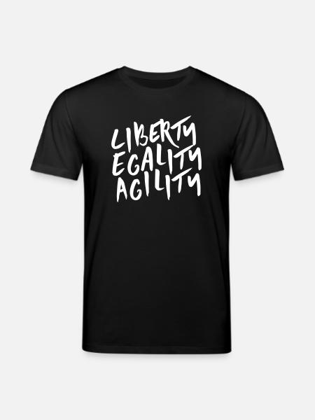 Liberty Egality Agility - T-shirt bio CREATOR Stanley/Stella Unisexe - noir