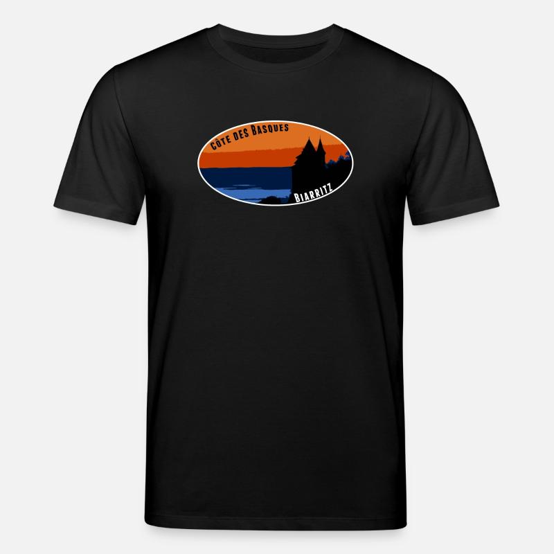 Côte des Basques Biarritz - T-shirt bio CREATOR Stanley/Stella Unisexe - noir