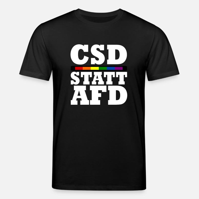 Csd statt afd - Stanley/Stella Unisex Bio-T-Shirt CREATOR  - Schwarz