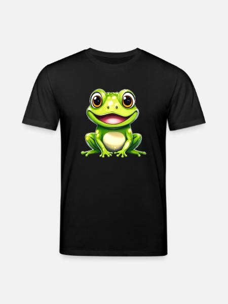 Frog Green Frog Frog - Stanley/Stella CREATOR Unisex Organic T-Shirt - black