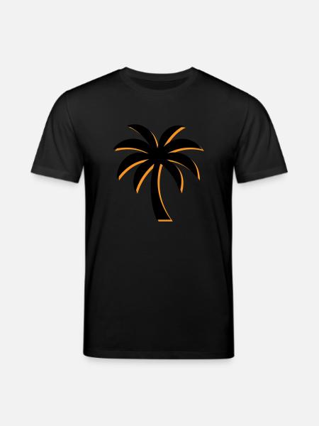 Palm Tree Icon - Stanley/Stella CREATOR Unisex Organic T-Shirt - black