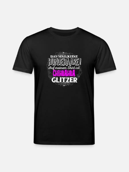 CHIHUAHUA - Glitzer - Stanley/Stella Unisex Bio-T-Shirt CREATOR  - Schwarz