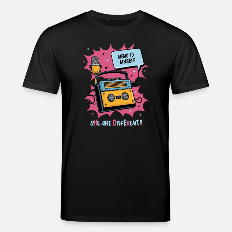 Sie sind anders ! - Stanley/Stella Unisex Bio-T-Shirt CREATOR  - Schwarz