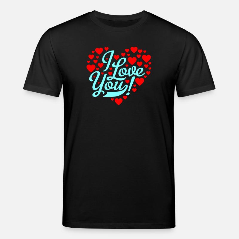 i love you - Stanley/Stella Unisex Bio-T-Shirt CREATOR  - Schwarz