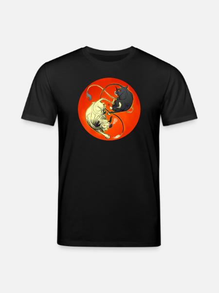 Stierduell im Feuerrad - Stanley/Stella Unisex Bio-T-Shirt CREATOR - Schwarz