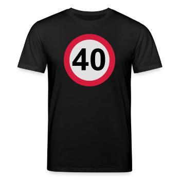 40 Geburtstag - Stanley/Stella Unisex Bio-T-Shirt CREATOR  - Schwarz - Vorne - Alina (178cm) & Michal (187cm)