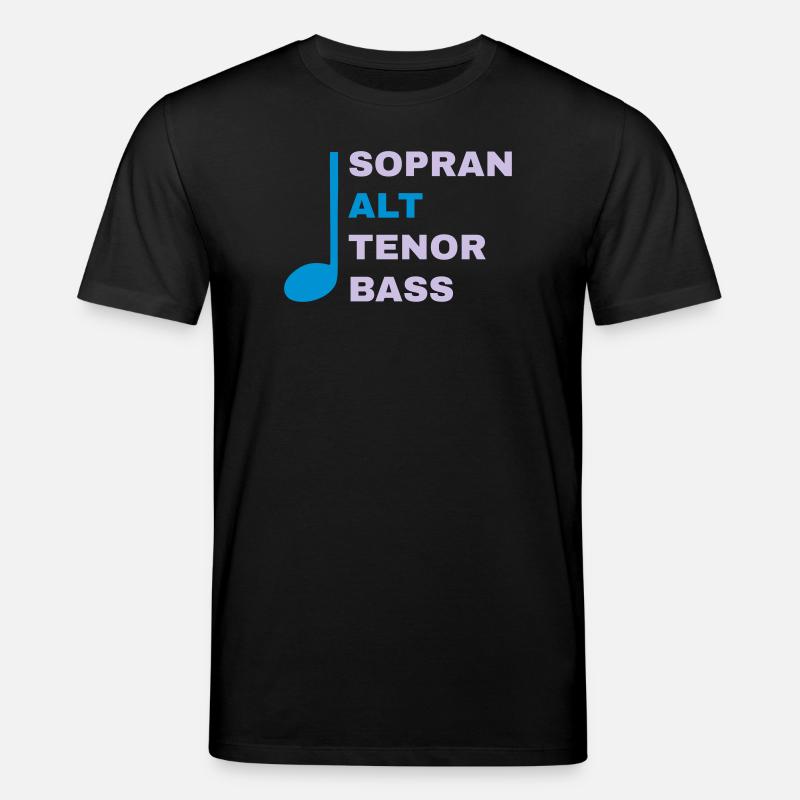 SATB mit Note - Alt - Stanley/Stella Unisex Bio-T-Shirt CREATOR  - Schwarz